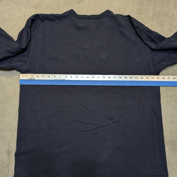 VTG 90s Compaq Computers Shirt Mens 2 XL Navy USA Made Cotton Deluxe - Picture 6 of 6